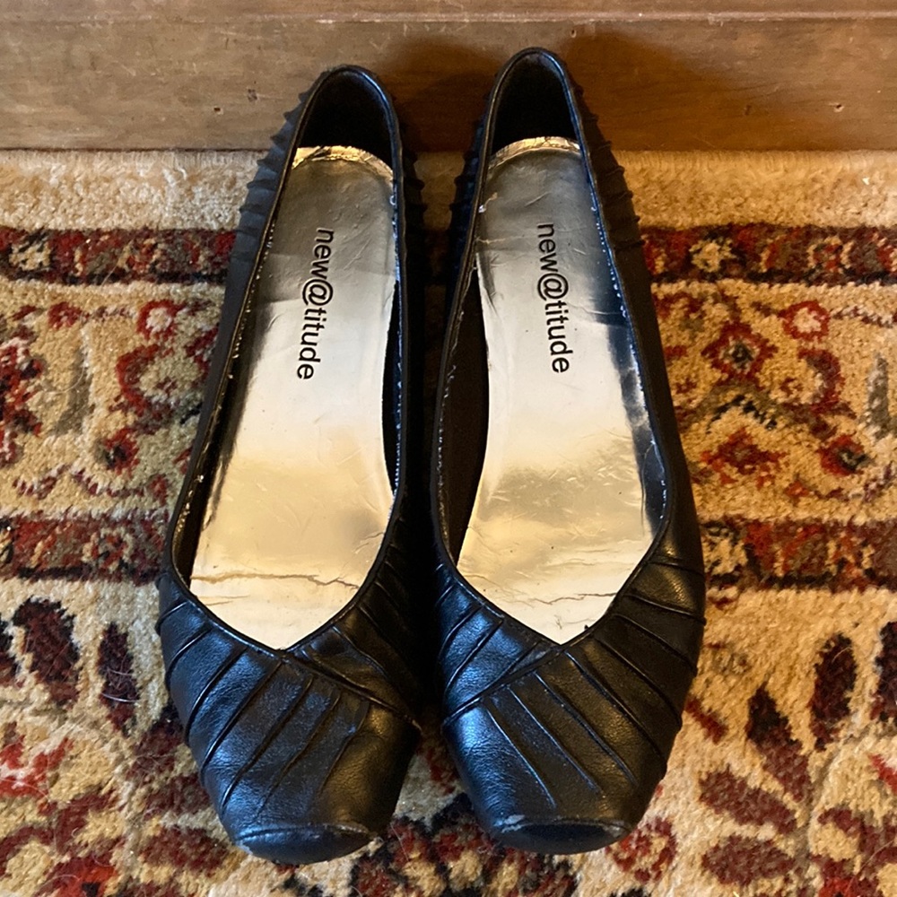 New Attitude black flats